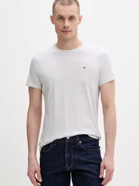 Tommy Jeans tričko šedé