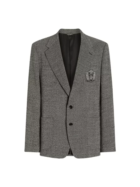 Garnitur Dolce And Gabbana wełniany szary