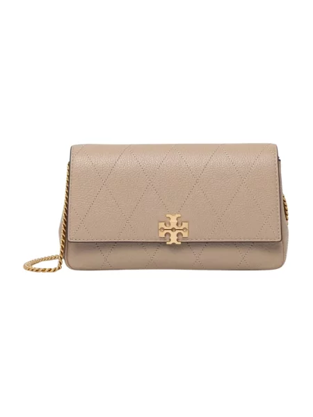 Tory Burch Torba Z Paskiem Charlie beige beżowa