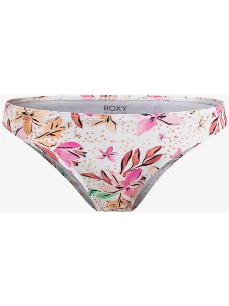 Majtki bikini Roxy Printed Beach Classics Moderate pomarańczowe różowe XL białe