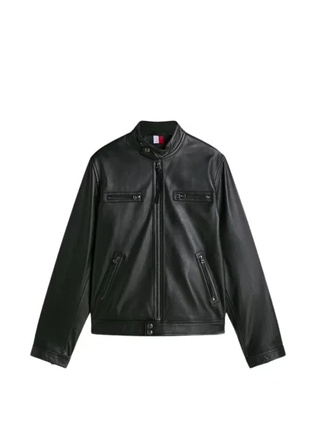 Geanta de piele Tommy Hilfiger negru