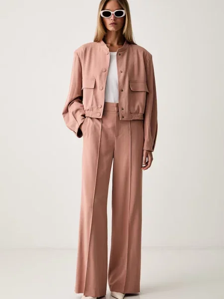 Twinset pantaloni pentru femei roz