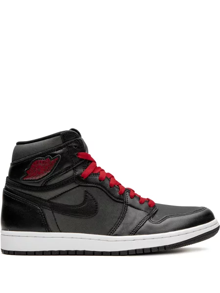 Sneakerși Jordan Air Jordan 1 din satin negru