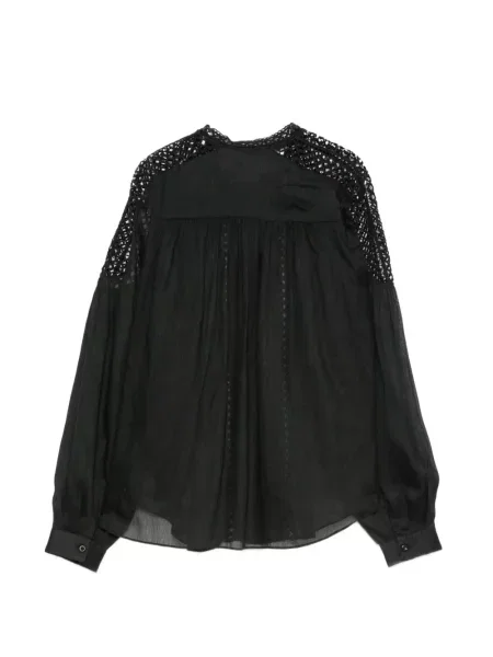 Bluză Marant Etoile din dantelă negru