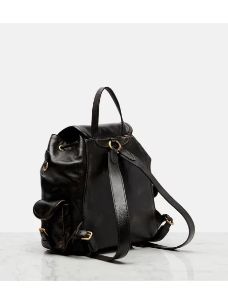 Rucsac Miu Miu din piele maro