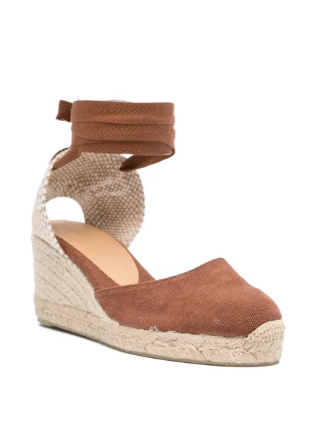 Cropp espadrile Castaner cu legături maro