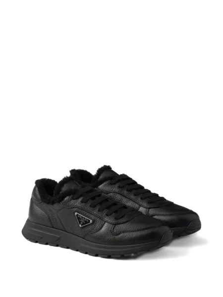 Sneakerși Prada din piele negru