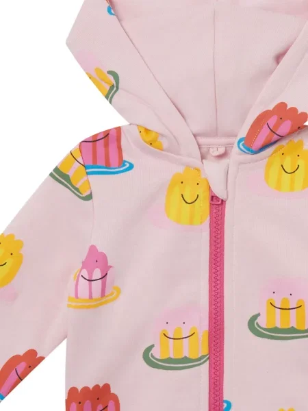 Bluza z kapturem dziecięca Stella Mccartney różowa