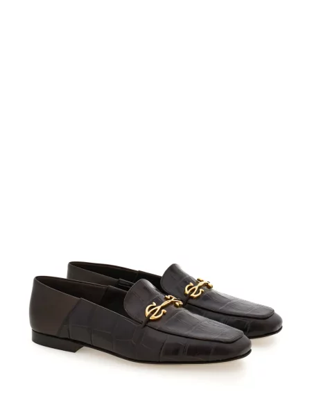 Iš natūralios odos loaferiai Ferragamo ruda