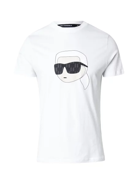 KARL LAGERFELD Tricou alb
