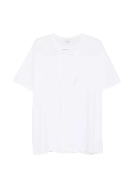 Marškinėliai Yohji Yamamoto kaklaraiščiai balta