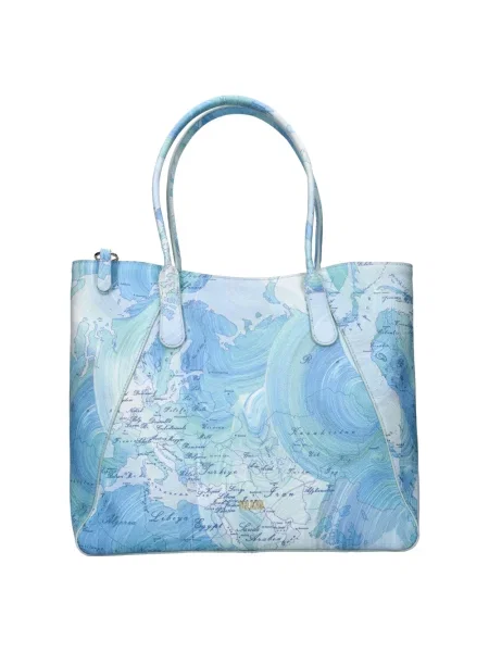 Shopperka Alviero Martini 1a Classe skórzana niebieska