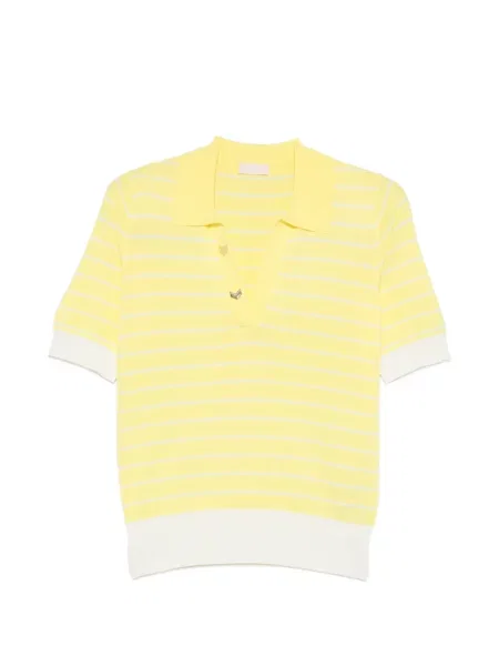 Tricou polo Liu Jo cu dungi galben