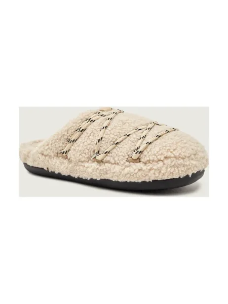 Papuci De Blană Pentru Femei Moon Boot Teddy Slipper bej
