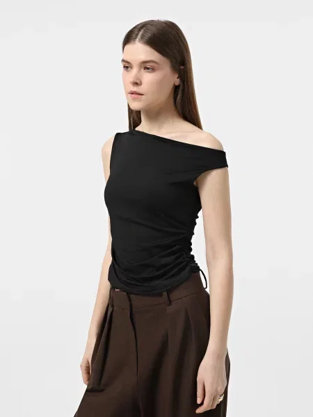 Майка Braska поліестер/еластан чорний