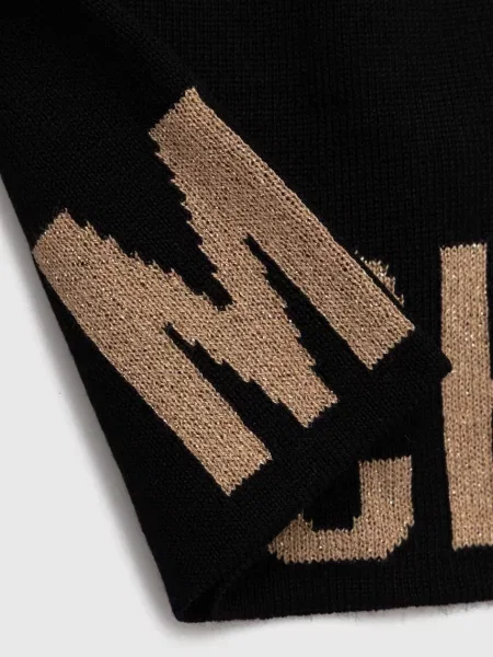 Moschino czapka z wełną beżowa