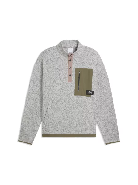 Bluza golfowa PUMA x GUMTREE GOLF & NATURE CLUB z zamkiem Akcesoria M biały
