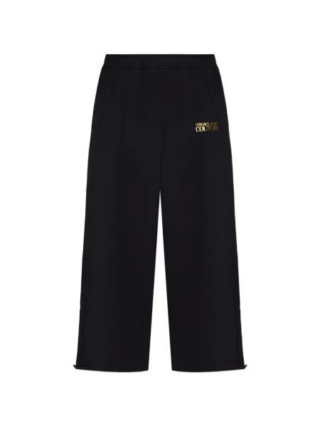 Pantaloni Versace Jeans Couture cu autograf negru