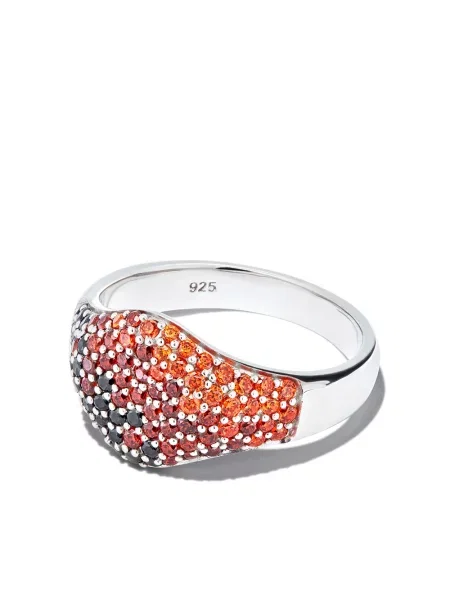 Inel Tom Wood cu gradient de cristal argintiu