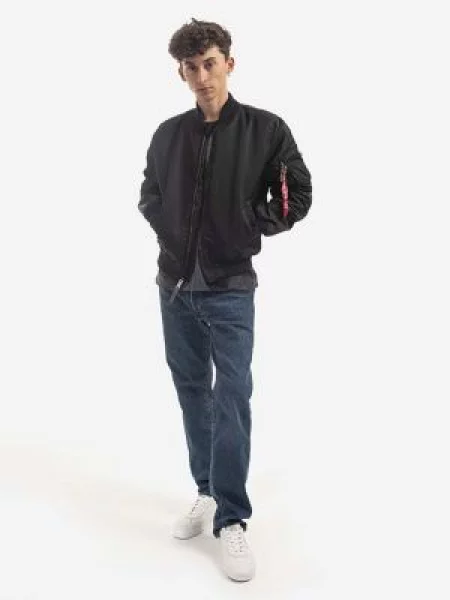 Bomber jakna Alpha Industries VF 59 za muškarce za prijelazno razdoblje crna