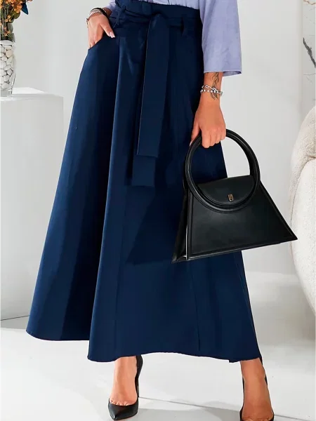 Спідниця максі LadyLike бавовна/поліестер синій