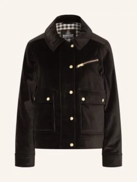 Barbour International Sametová Polní Bunda Hanson černá
