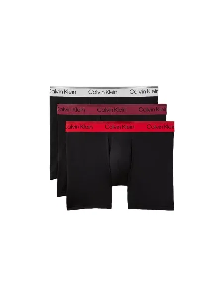 Calvin Klein Underwear Boxeri roșu / roșu vin / negru alb