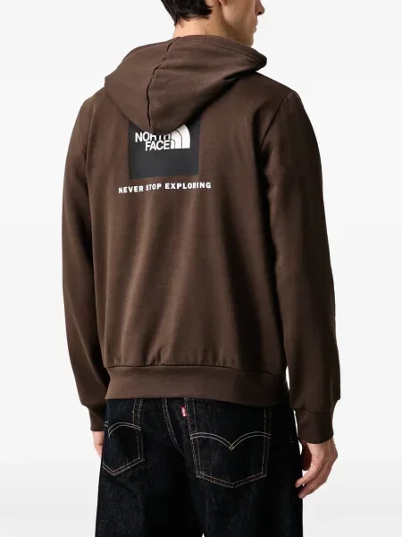 Mikina s kapucňou The North Face hnedá