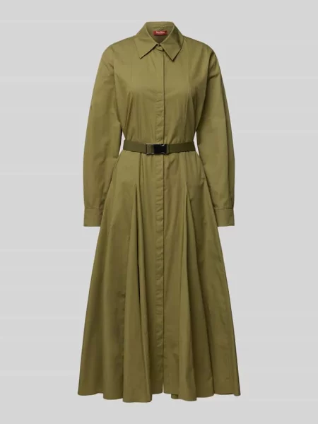 Sukienka koszulowa z paskiem w talii model ‘DANCING’ Max Mara Studio