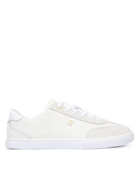 Tommy Hilfiger Sneakers Th Chic Low Vulc Crem alb