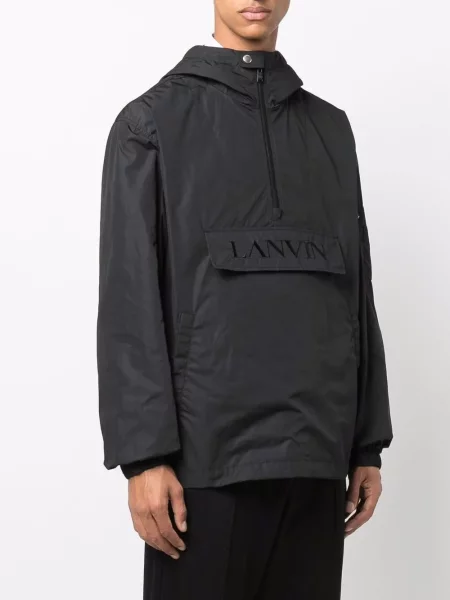 Geacă de vânt Lanvin cu broderie negru