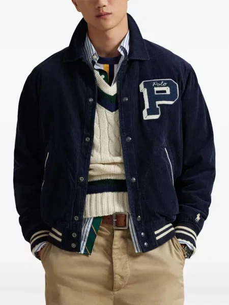 Ριγέ polo Polo Ralph Lauren με κουκούλα με αυτόγραφο λευκό