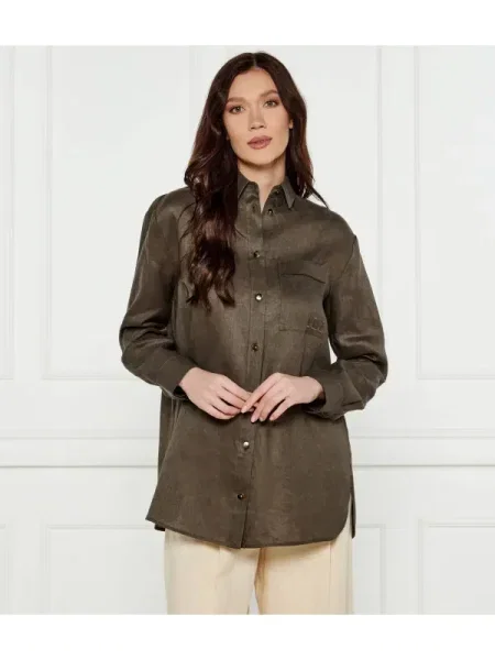 Max Mara Leisure De in cămașă NOEL kaki