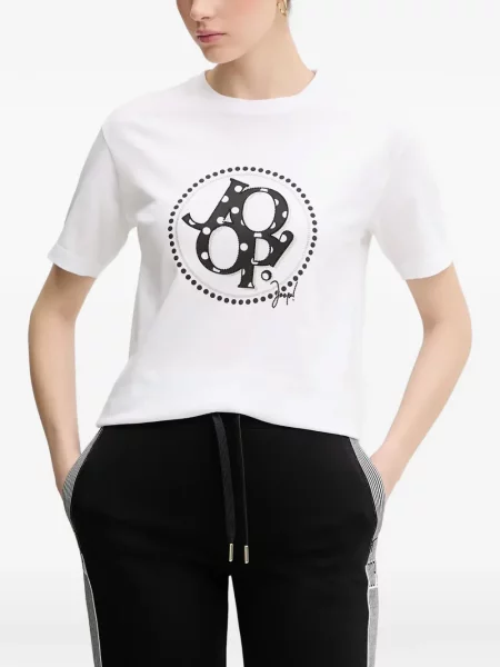 Tricou Joop! cu buline cu autograf alb