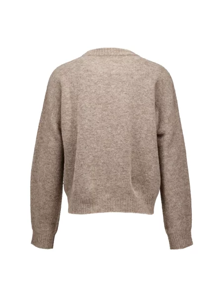 Sweter Weekend Max Mara wełniany brązowy