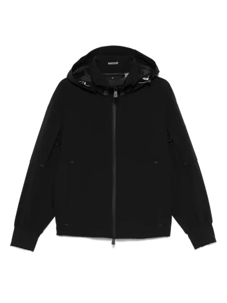 Geacă Moncler Grenoble cu glugă negru
