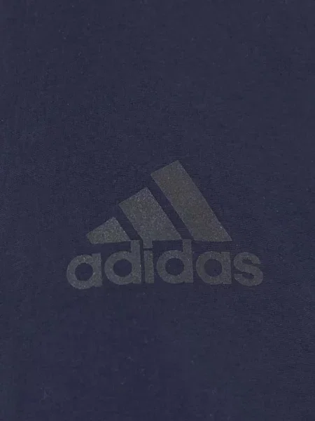 Prugasta parka Adidas s kapuljačom plava