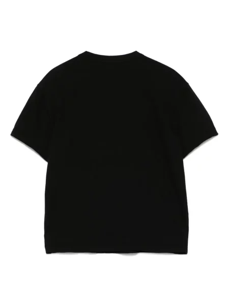 Tricou James Perse cu decolteu rotund negru