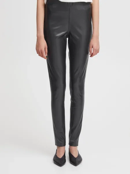 ICHI Pantaloni Comano' negru