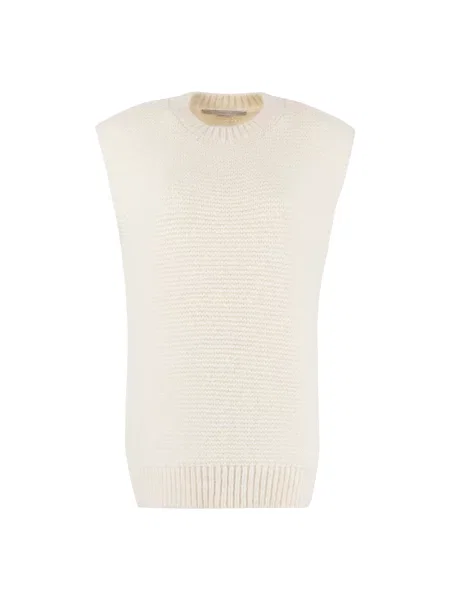 Sweter Stella Mccartney z alpaki beżowy