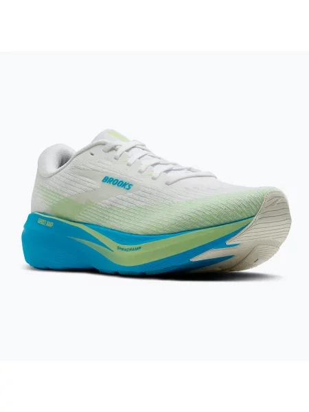 Încălțăminte de alergare pentru bărbați Brooks Ghost Amp white/blue/paradise green alb