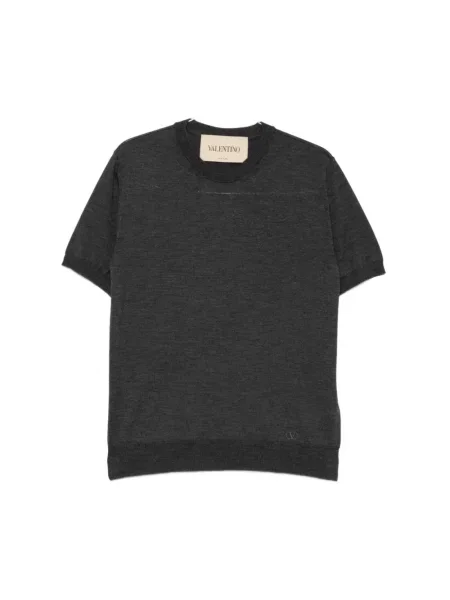 Sweter Valentino Garavani wełniany szary
