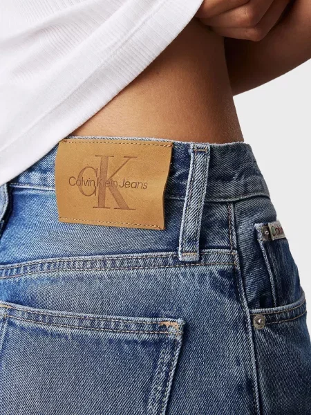 Джинси Calvin Klein Jeans з високою посадкою сині