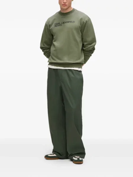 Hanorac Karl Lagerfeld Jeans cu imagine verde