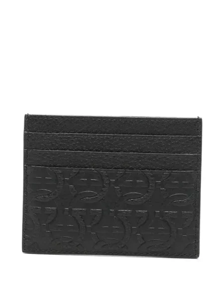 Portofel Ferragamo cu autograf negru