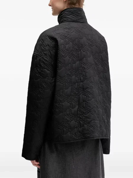 Matlasat geacă de blugi Karl Lagerfeld Jeans negru