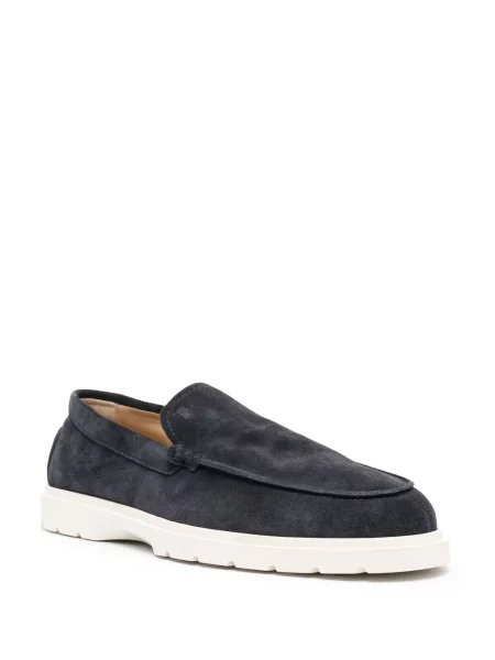 Zomšinės slip on loaferiai Tod's mėlyna