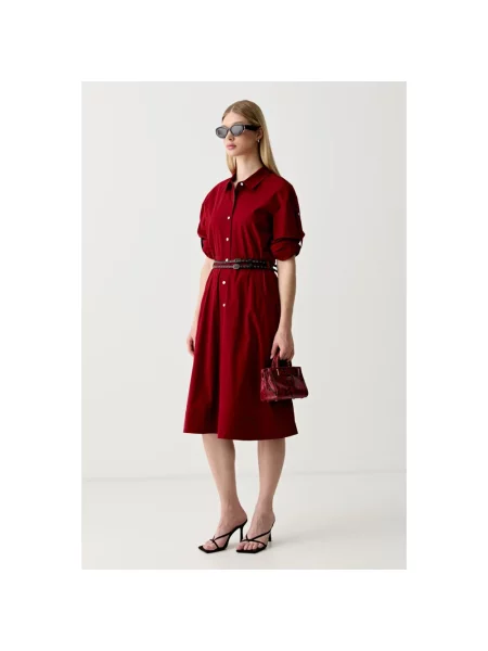 Sukienka koszulowa Dkny czerwona