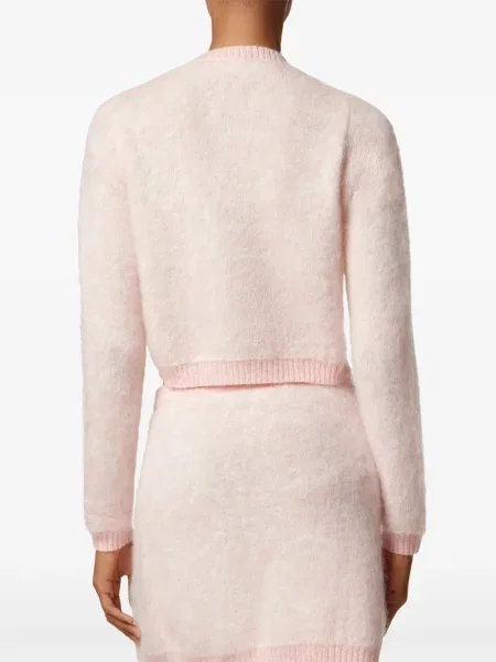 Cardigan Versace de mohair roz