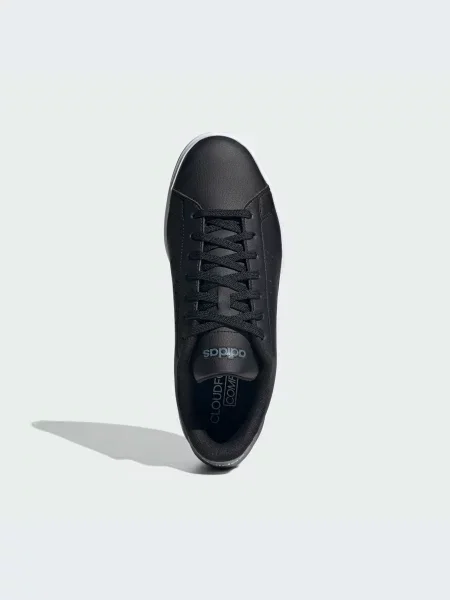 Кожаные кеды Adidas черные